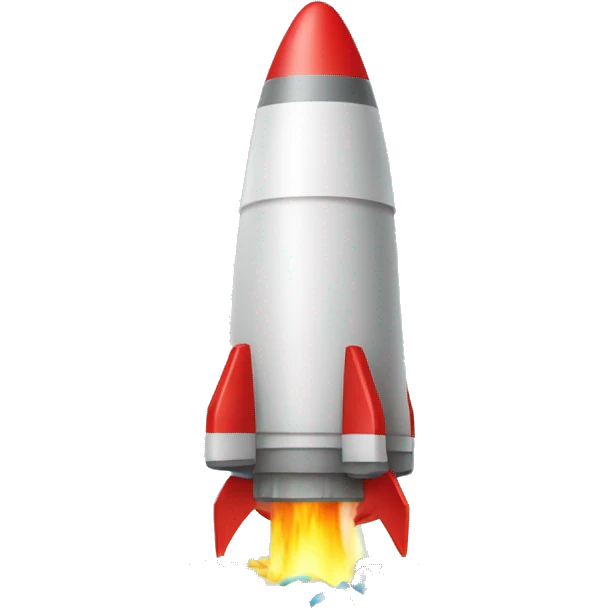 rakete mit  Konfetti  emoji