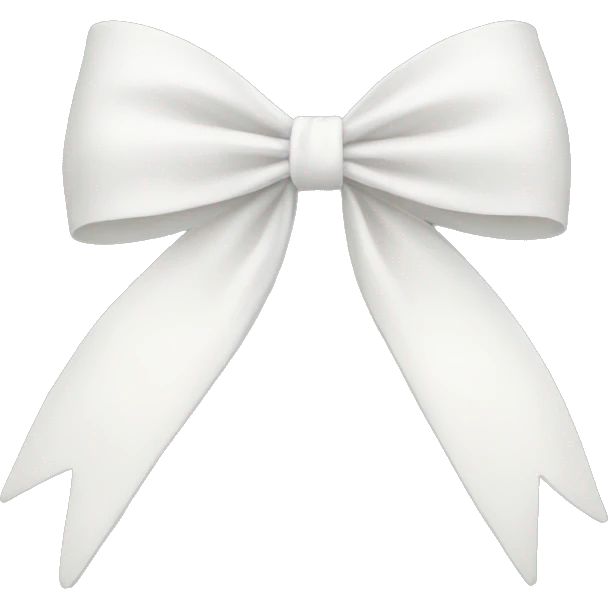 white bow emoji