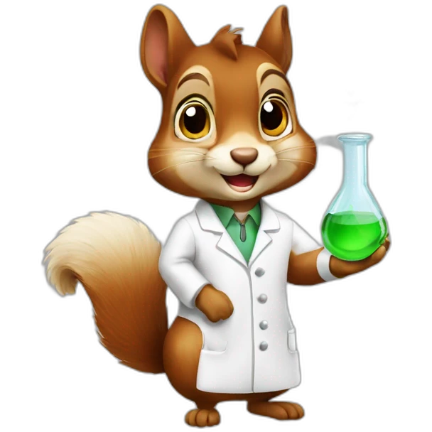 chemist squirrel emoji