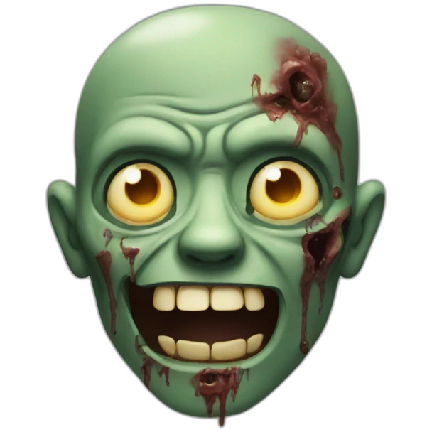 zombie smiling emoji