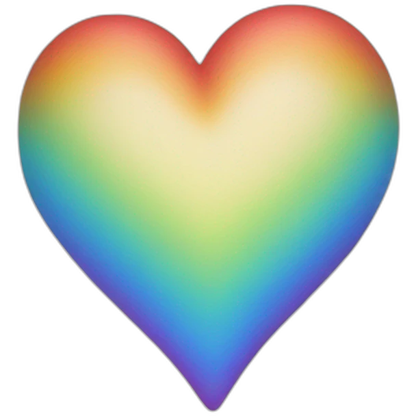 Rainbow Heart emoji