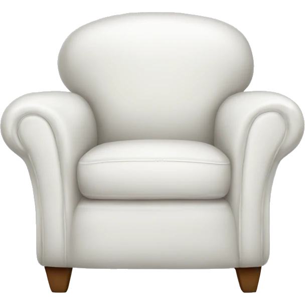 white armchair  emoji