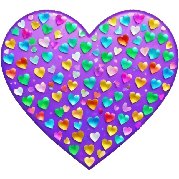 heart with a sparkling confetti fill emoji