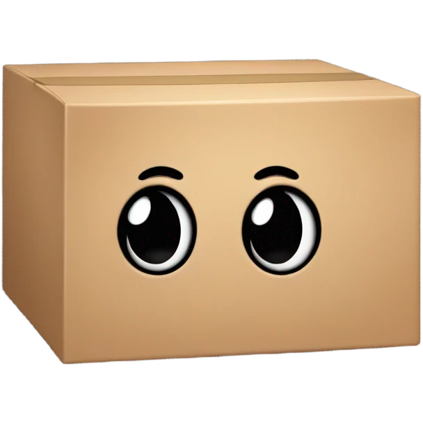 A box with (black oval dot Kirby eyes) emoji