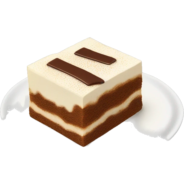 Piece of tiramisu  emoji