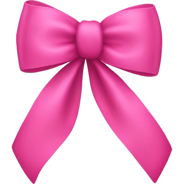 Pink bow emoji
