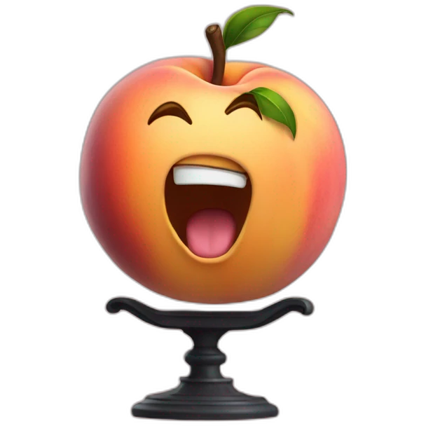 Peach yelling emoji