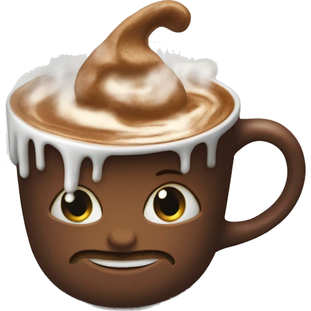 Lutin dans un chocolat chaud  emoji