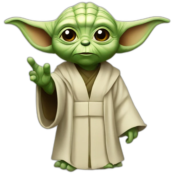 Yoda says hello emoji