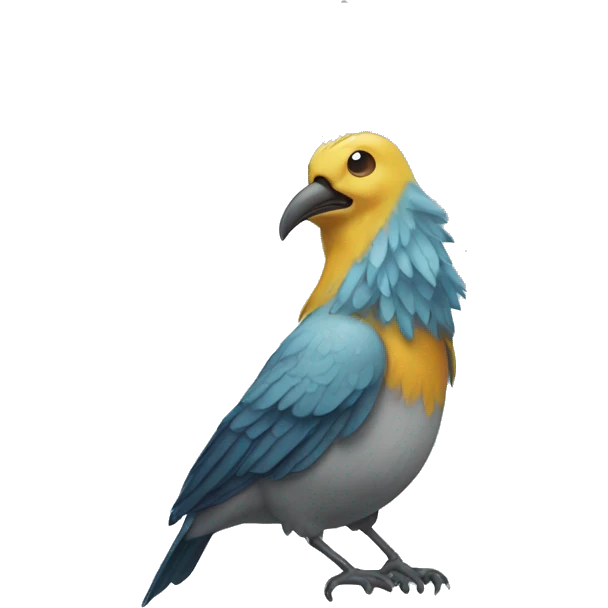 Bird under shower emoji