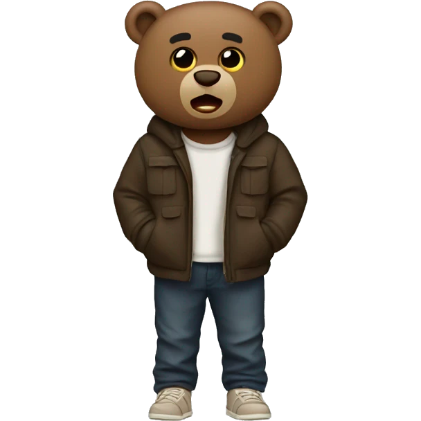 kanye west bear emoji