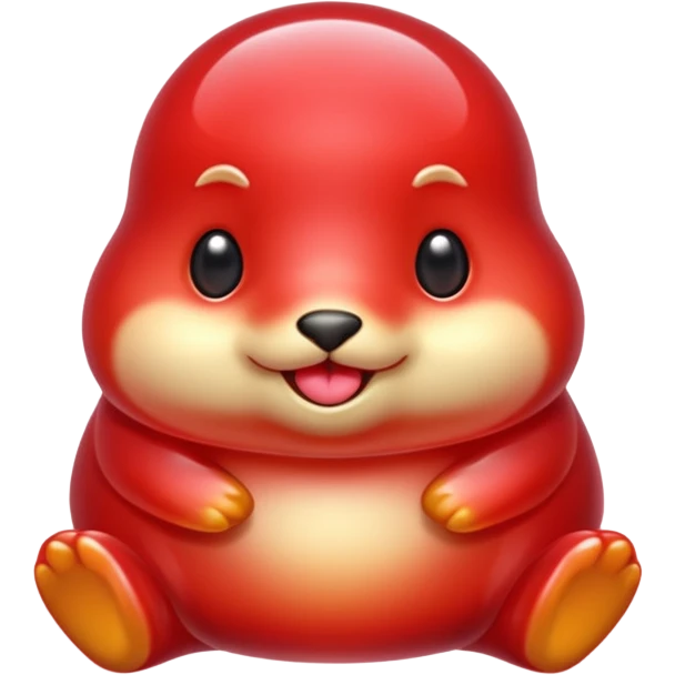 red jelly candy gopher emoji