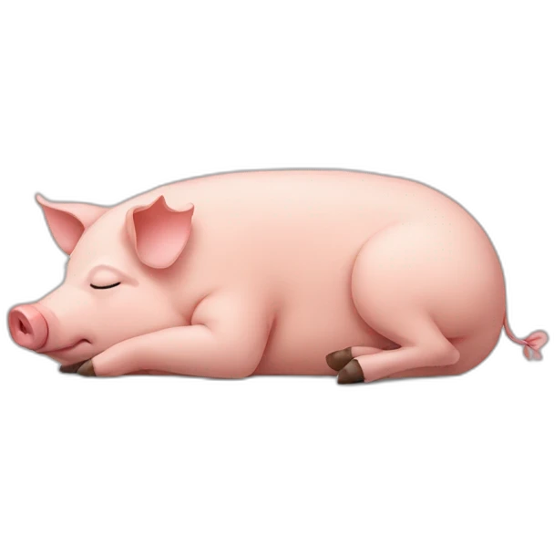 pig sleeping emoji