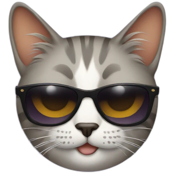 Cat with sunglasses emoji