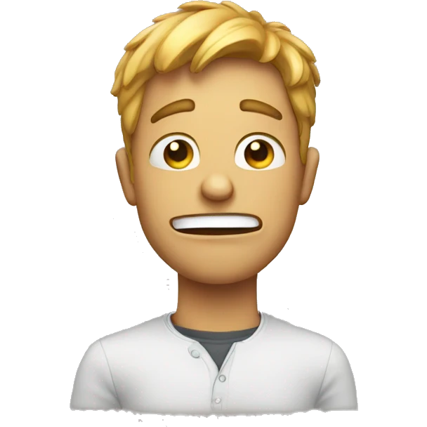 guy cringing emoji
