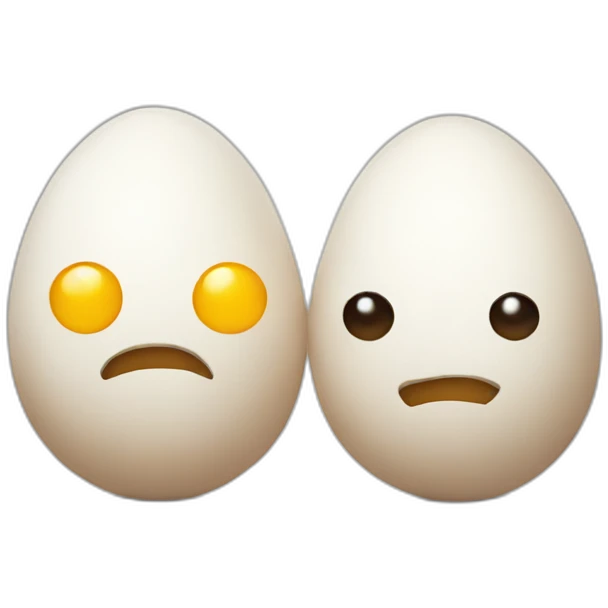 two eggs emoji