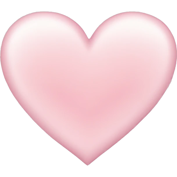 light pink heart  emoji