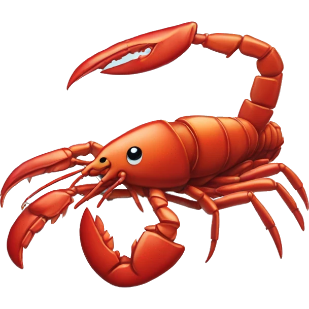 Lobster ice skating emoji