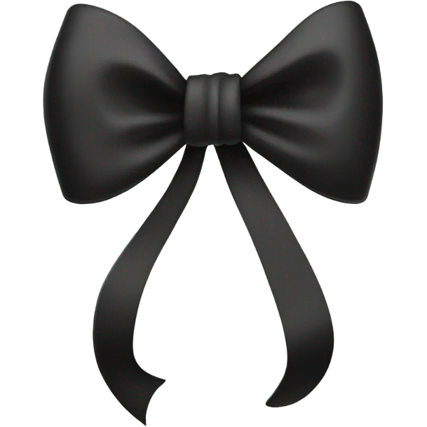 Black bow emoji
