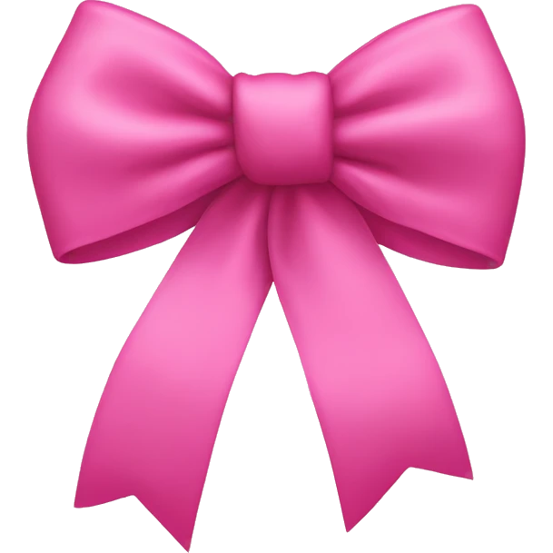 Pink bow emoji