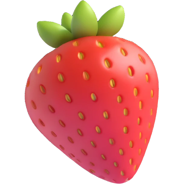 A single strawberry emoji
