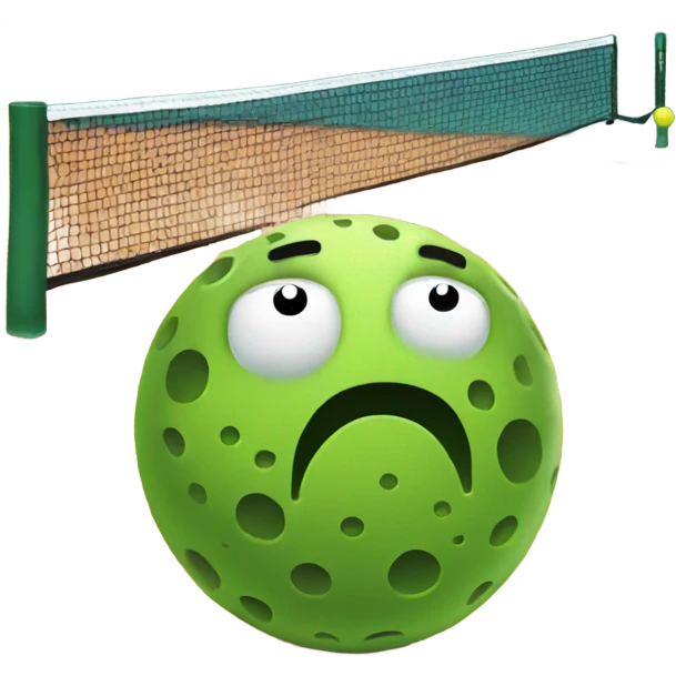 Sad pickleball emoji