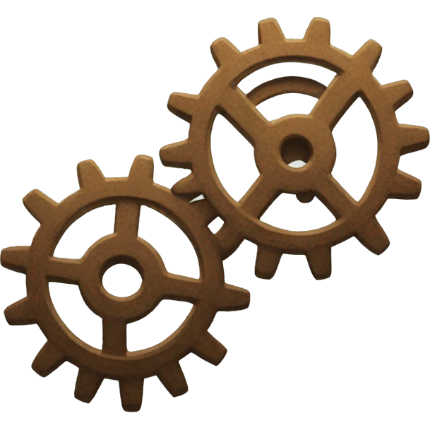 Two gears emoji