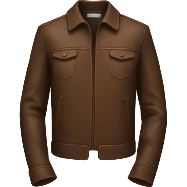 Brown leather jacket  emoji