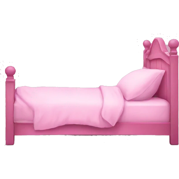 Pink bed goodnight  emoji