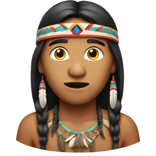 Native American Surprised emoji