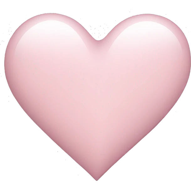light pink heart emoji