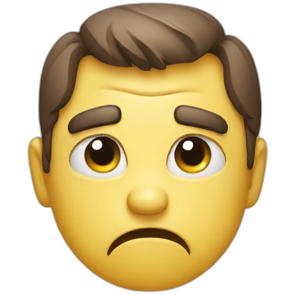 Smiley grumpy emoji