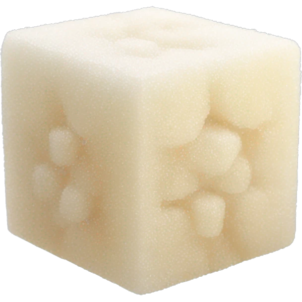 Granulated white sugar cubes emoji