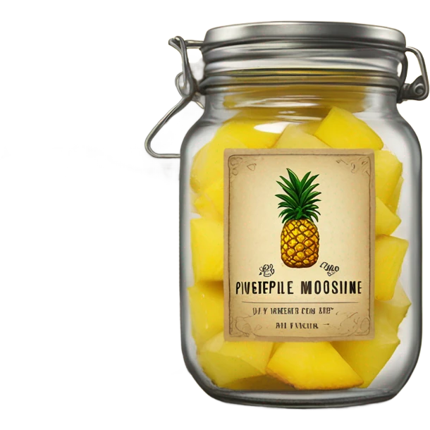 Pineapple moonshine emoji