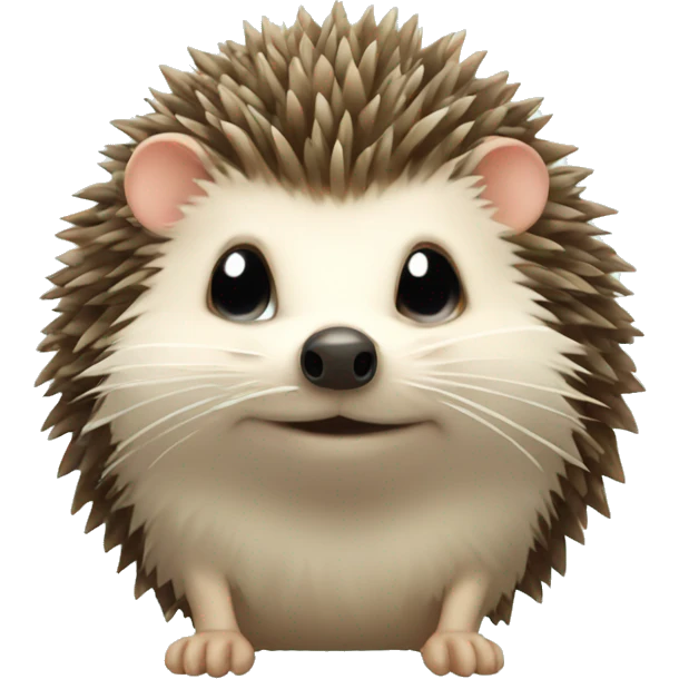 hedgehog with bow emoji
