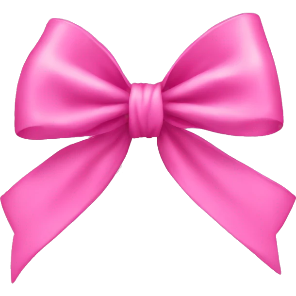 bow pink emoji