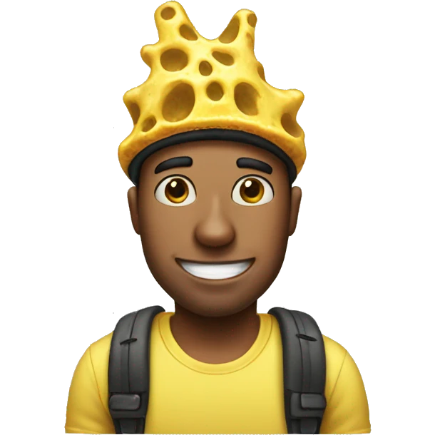 guy with spongebob hat emoji