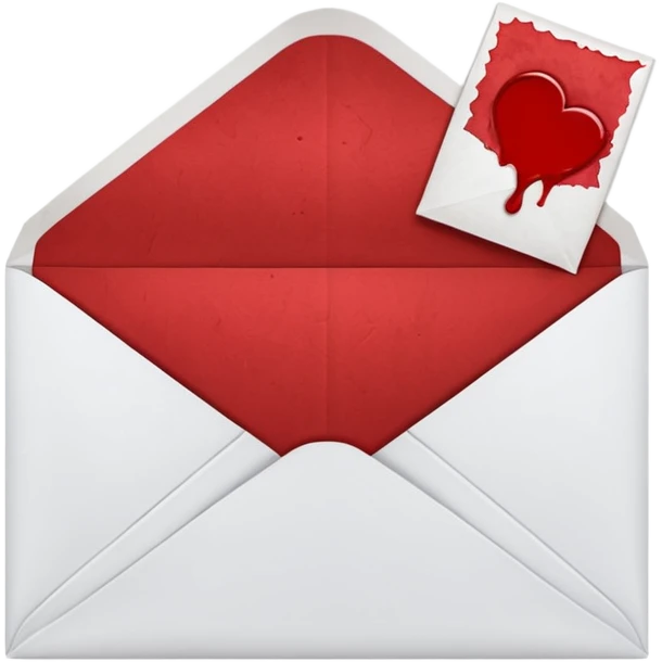 envelop blood emoji