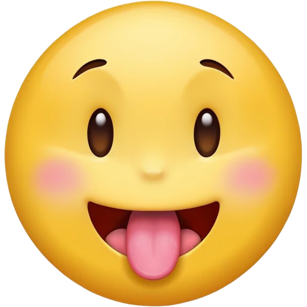 original emoji look yellow circle with winkey face tongue out  emoji