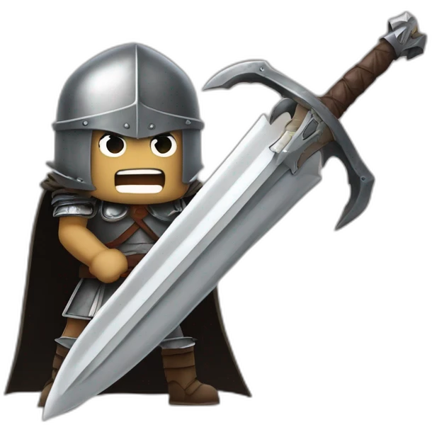 angry berserk guts with large claymore without guard emoji