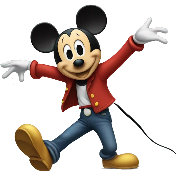 Mickey Mouse dancing  emoji