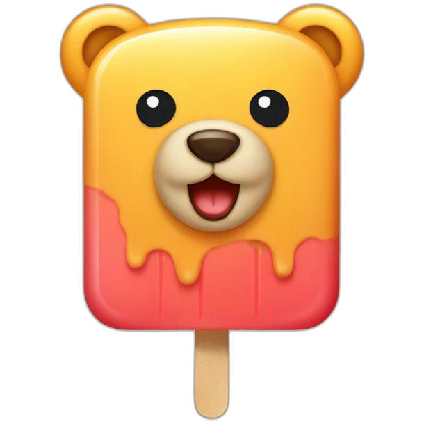 popsicle bear emoji