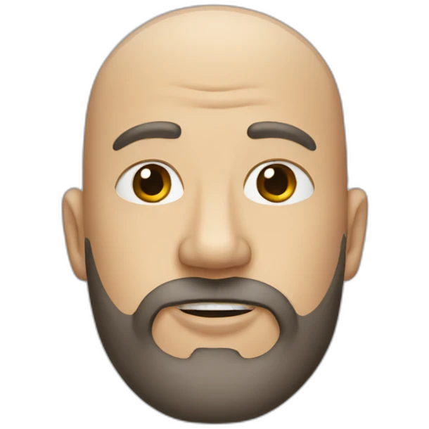 bald man with a beard emoji
