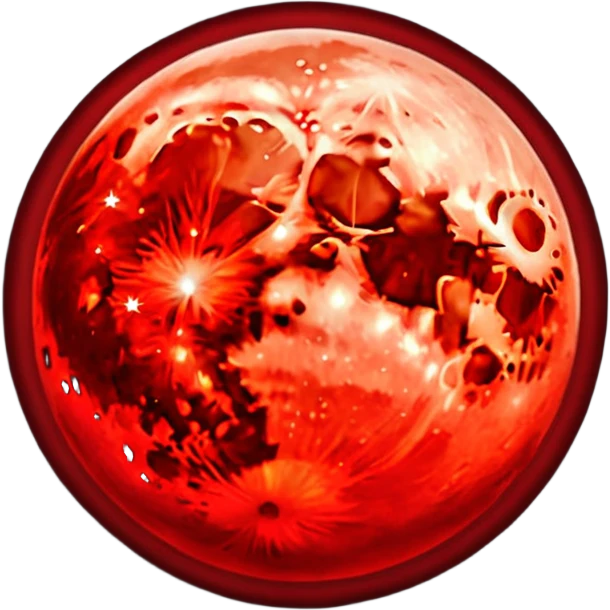 red moon emoji