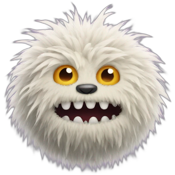 funny fuzzy monster emoji
