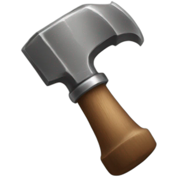 angry hammer emoji