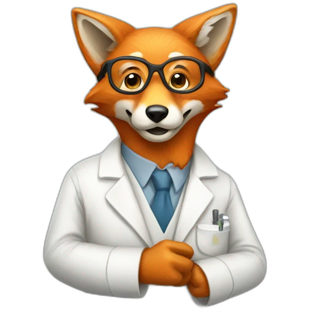 Fox scientist emoji