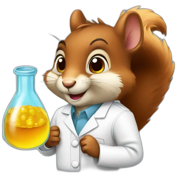 chemist squirrel emoji