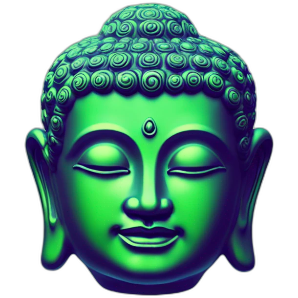 Bouddha uranium glass emoji