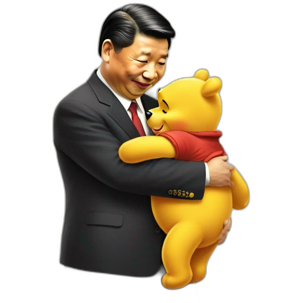 xi jinping Hugging winnie the pooh emoji